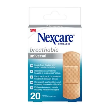 Sebtapasz, vízálló, általános, vegyes méret, 20 db, 3M "Nexcare Universal"