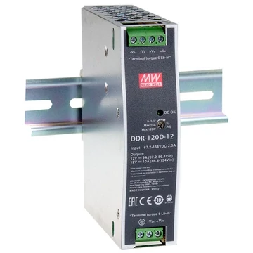 MEAN WELL DDR-120B-48 48VDC 2,1A 120W 4kV-ig szigetelt 1 kimenetű DC/DC konverter