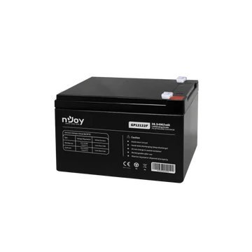 NJOY Szünetmentes akkumulátor - GP12122F (12V/12Ah, T2/F2, zárt, gondozás mentes, AGM)