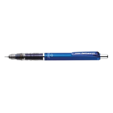 Nyomósirón, 0,5 mm, ZEBRA "DelGuard", kék