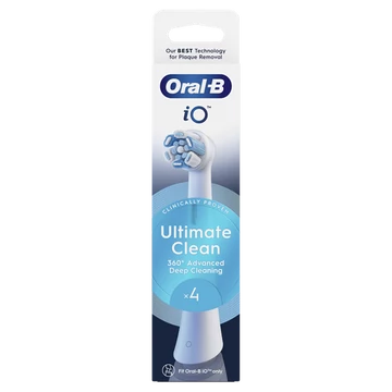 Oral-B iO Ultimate Clean White 4 db-os fogkefefej szett - új