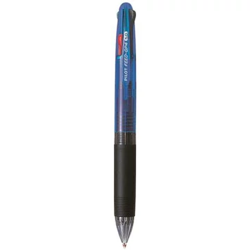 Golyóstoll, 0,25 mm, nyomógombos, négyszínű, PILOT "Feed GP4", kék test