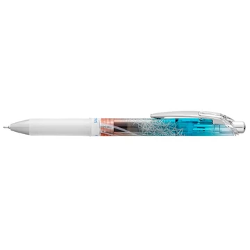 Zseléstoll, 0,25 mm, nyomógombos, PENTEL "EnerGel BLN75 Kiriko, Kikutsunagi", kék