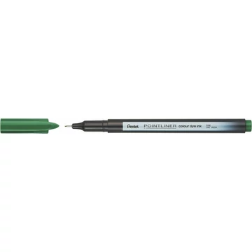 Tűfilc, 0,4 mm, PENTEL "Pointliner", fenyőzöld