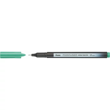 Tűfilc, 0,4 mm, PENTEL "Pointliner", tengerzöld