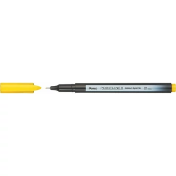 Tűfilc, 0,4 mm, PENTEL "Pointliner", citromsárga