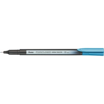 Tűfilc, 0,4 mm, PENTEL "Pointliner", türkizkék