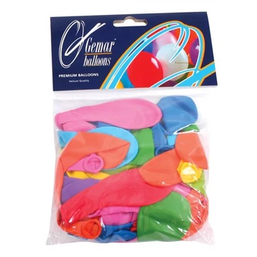 Léggömb, 18cm, vegyes szín, 60db/cs