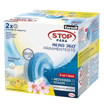 Páramentesítő utántöltő tabletta, HENKEL "Stop Pára Aero", vadvirágos mező