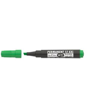 Permanent marker 1-4mm, vágott Ico 12XXL zöld