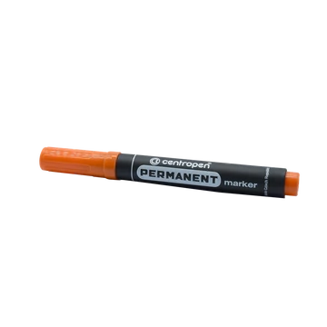 Permanent marker 2,5mm, kerek hegyű, Centropen 8566, narancs
