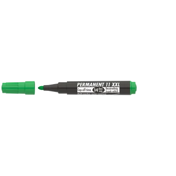 Alkoholos marker, 1-3 mm, kúpos, ICO "Permanent 11 XXL", zöld