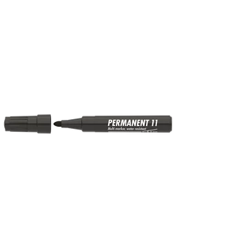 Alkoholos marker, 1-3 mm, kúpos, ICO "Permanent 11", fekete
