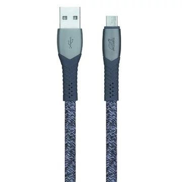 USB kábel, USB - micro USB, 1,2 m, RIVACASE "PS6100", szürke