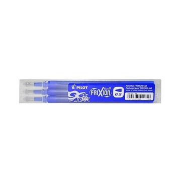 Rollertoll betét, 0,25mm, törölhető, PILOT "Frixion Ball/Clicker", kék, 3db/cs