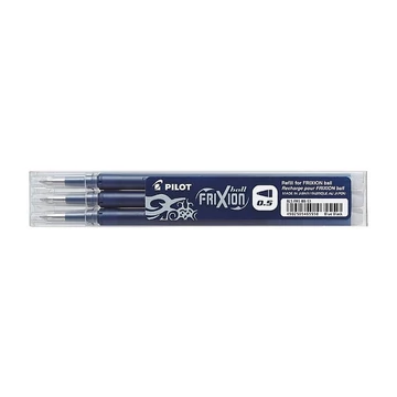 Rollertoll betét, 0,25 mm, 3db, törölhető, PILOT "Frixion Ball/Clicker", tintakék