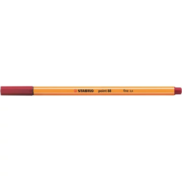 Tűfilc, 0,4 mm, STABILO "Point 88", karmazsin bordó
