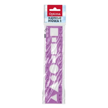 Sablon vonalzó OPTIMA 20cm