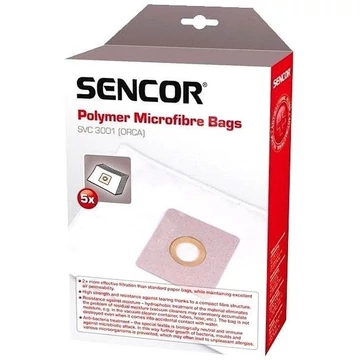 Sencor SVC 3001 5 db mikroszálas textil porzsák