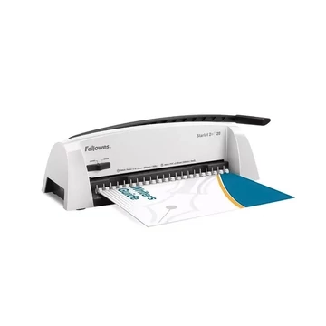 Spirálozógép, műanyag spirálkötéshez, manuális, 120 lap, FELLOWES "Starlet 2+"