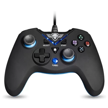 Spirit of Gamer XGP WIRED fekete-kék PC/PS3 vezetékes kontroller