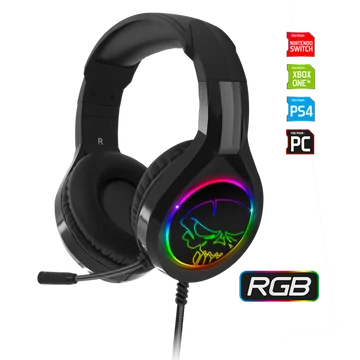 Spirit of Gamer PRO-H8 RGB fekete vezetékes gamer headset