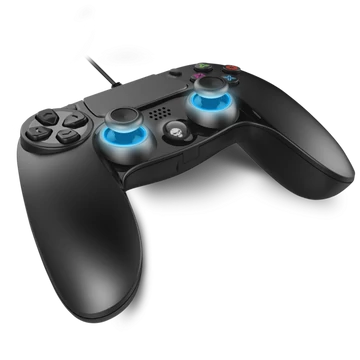 Spirit of Gamer XGP WIRED PS4/PC fekete-kék vezetékes kontroller