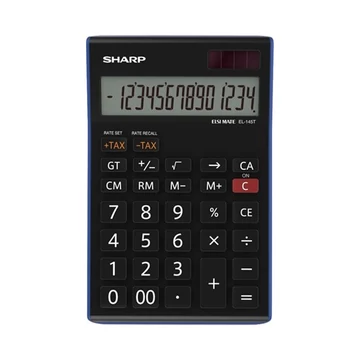 Számológép, asztali, 14 számjegy, SHARP "EL-145TBL"