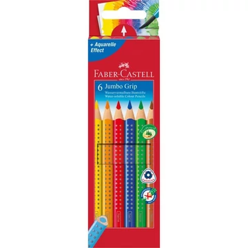 Színes ceruza FABER-CASTELL Jumbo Grip háromszögletű 6db/készlet