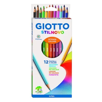 Színes ceruza GIOTTO Stilnovo hatszögletű 12db/készlet