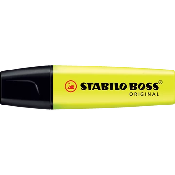 Szövegkiemelő, 2-5 mm, STABILO "BOSS original", sárga