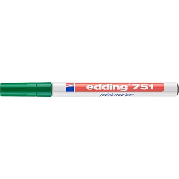 Lakkmarker, 1-2 mm, EDDING "751", zöld