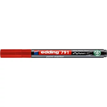 Lakkmarker, 1-2 mm, PCR, EDDING "791", piros