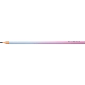 Grafitceruza, B, háromszögletű, FABER-CASTELL "Flow", rózsa-égkék