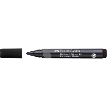 Alkoholos marker, 2,8 mm, kúpos, FABER-CASTELL "Multimark Winner 23", fekete