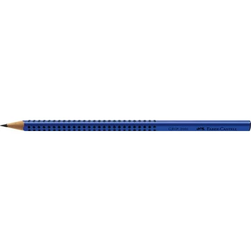 Grafitceruza, B, háromszögletű, FABER-CASTELL "Grip 2001", kék