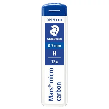 Grafitbél, H, 0,7mm, STAEDTLER "Mars Micro Carbon 250", 12szál/tubus