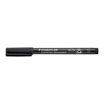 Alkoholos marker, OHP, 0,4 mm, STAEDTLER "Lumocolor 313", fekete