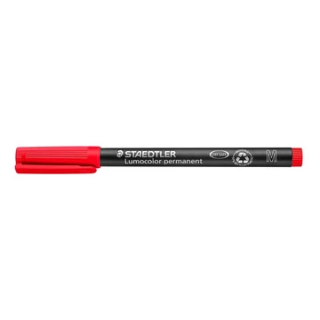 Alkoholos marker, OHP, 1 mm, STAEDTLER "Lumocolor 317", piros