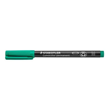 Alkoholos marker, OHP, 1 mm, STAEDTLER "Lumocolor 317", zöld