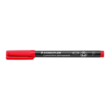Alkoholos marker, OHP, 0,6 mm, STAEDTLER "Lumocolor 318", piros