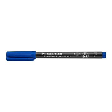Alkoholos marker, OHP, 0,6 mm, STAEDTLER "Lumocolor 318", kék
