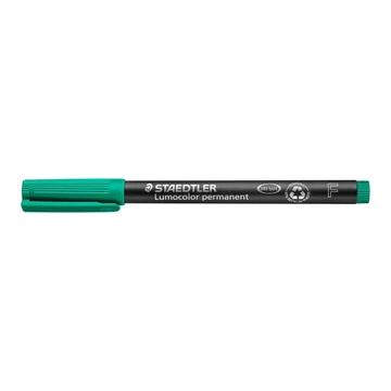 Alkoholos marker, OHP, 0,6 mm, STAEDTLER "Lumocolor 318", zöld