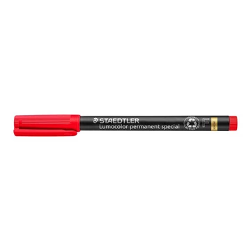 Alkoholos marker, 0,6 mm, F, STAEDTLER "Lumocolor Special 319", piros