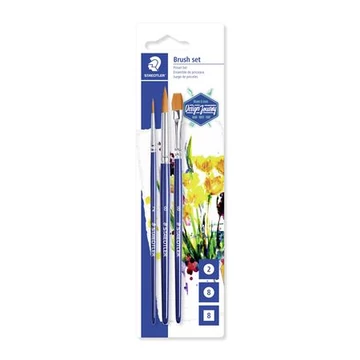 Ecsetkészlet, STAEDTLER "989", 3db/bliszt