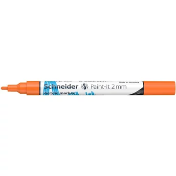 Akril marker, 2 mm, SCHNEIDER "Paint-It 310", narancssárga