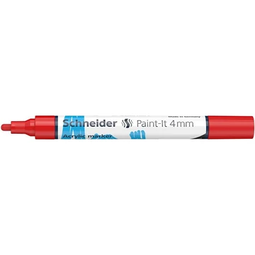 Akril marker, 4 mm, SCHNEIDER "Paint-It 320", piros