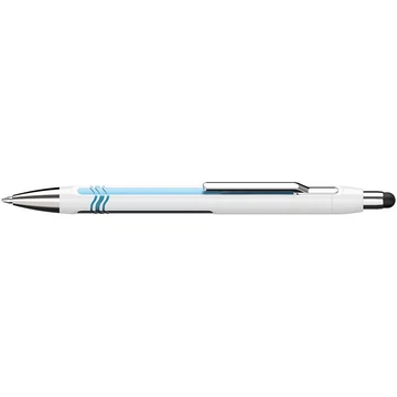 Golyóstoll, 0,7 mm, nyomógombos, érintőképernyős készülékekhez, SCHNEIDER "Epsilon Touch XB", fehér-kék