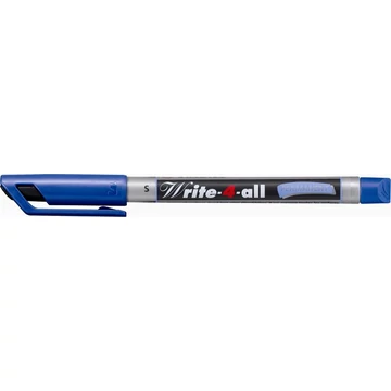 Alkoholos marker, 0,4 mm, kúpos, STABILO "Write-4-all", kék