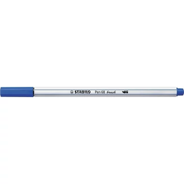 Ecsetirón, STABILO "Pen 68 brush", tengerkék